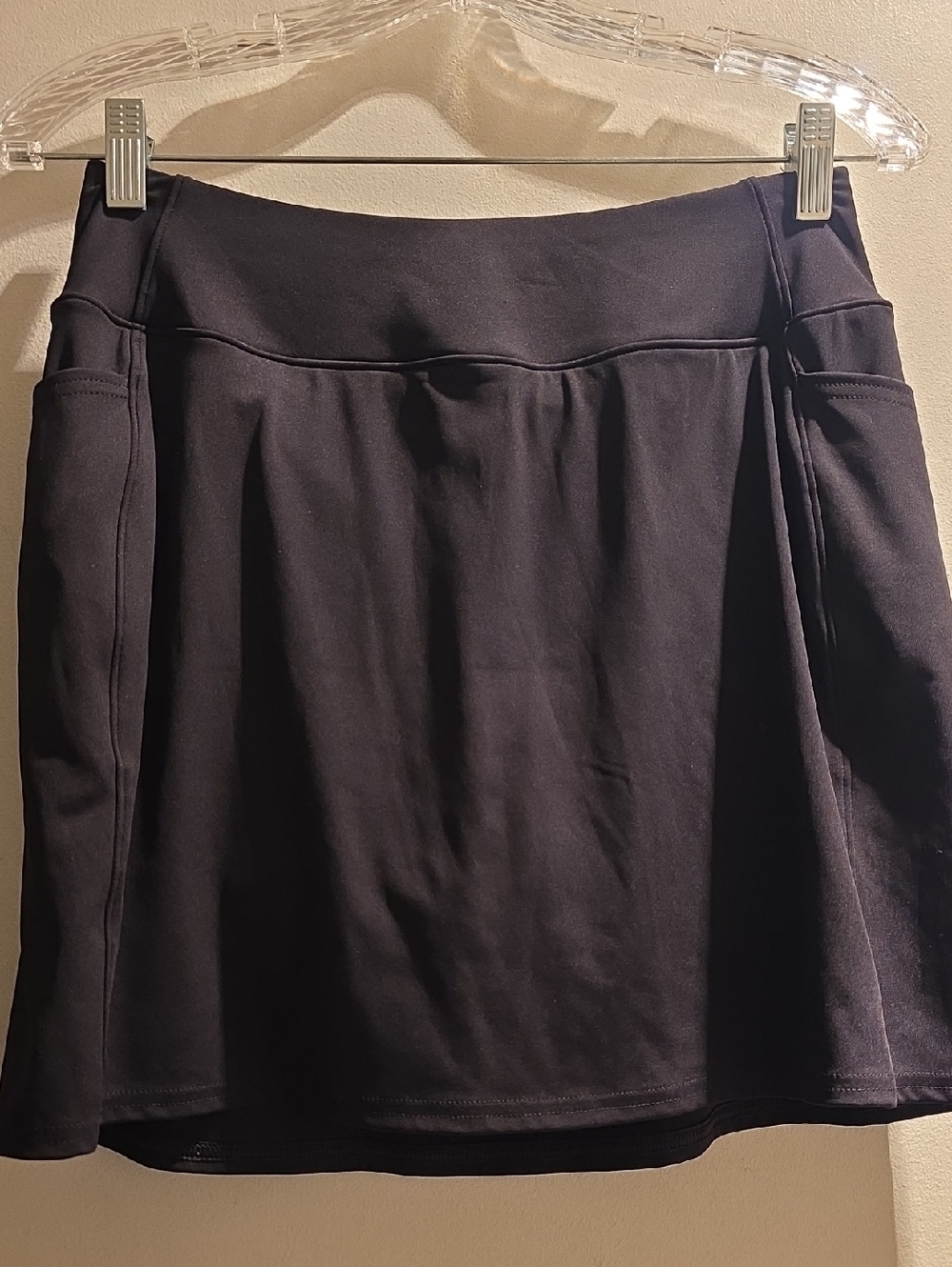 TEK GEAR Ultrstretch Skort, Black with Side Pockets (M) New With Tags